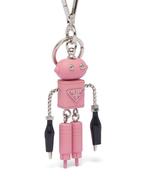 prada robot keychain replica|prada keychain slot.